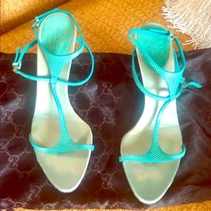 Gucci Sandals - Capri Green - size 8